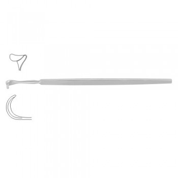Cushing Retractor / Saddle Hook Stainless Steel, 24 cm - 9 1/2" Blade Size 8 mm